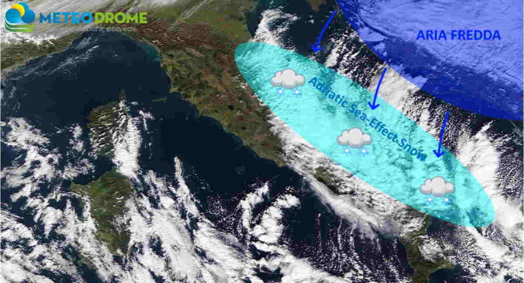 Meteo: Adriatic Sea-Effect Snow cos'è e quando si verifica?