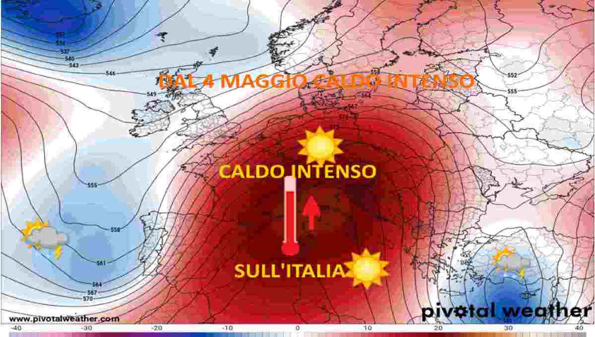 METEO ITALIA FASE 2: dal 4 MAGGIO 2020 CALDO intenso, in arrivo +30°C